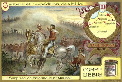 1860年5月27日、シチリア島のパレルモへの攻撃 作： European School