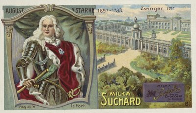 ポーランド国王アウグストゥス2世とドレスデンのツヴィンガー宮殿 作： European School