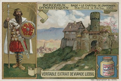 バーデン;ゼーリンゲン城とベルトルト2世、ケルンテン公、1060 作： European School