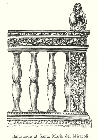 サンタ・マリア・デイ・ミラーコリの欄干（彫刻作品 作： European School