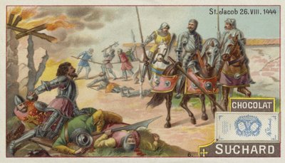 1444年8月26日、スイスの聖ヤコブアンデアビルの戦い 作： European School