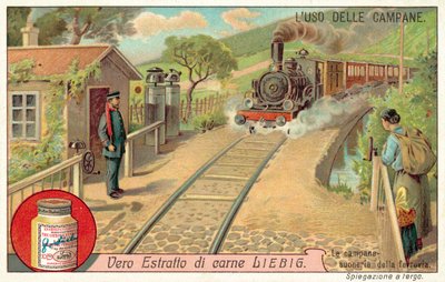踏切で列車の接近を知らせるベル（クロモリト 作： European School