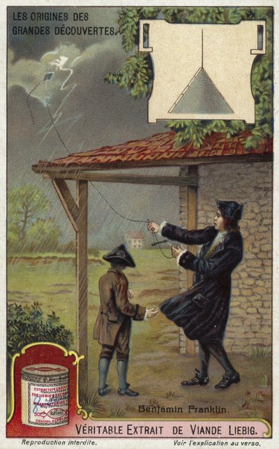 ベンジャミンフランクリンと避雷針 作： European School