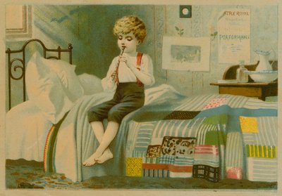フルートを演奏する少年 作： European School