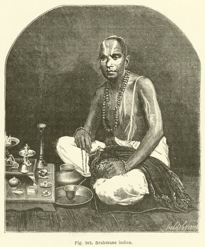 インドのバラモン（彫刻 作： European School