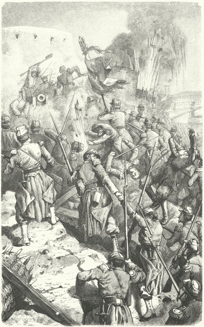 セヴァストポリ包囲戦におけるマラコフ堡塁の攻略（1855年9月8日）（彫刻作品 作： European School