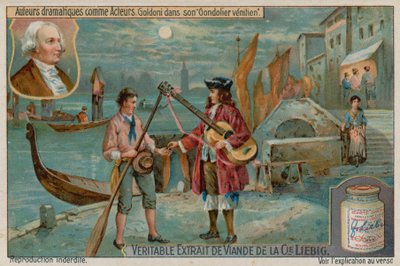 The Venetian GondolierまたはThe Lovers ScornのCarlo Goldoni 作： European School