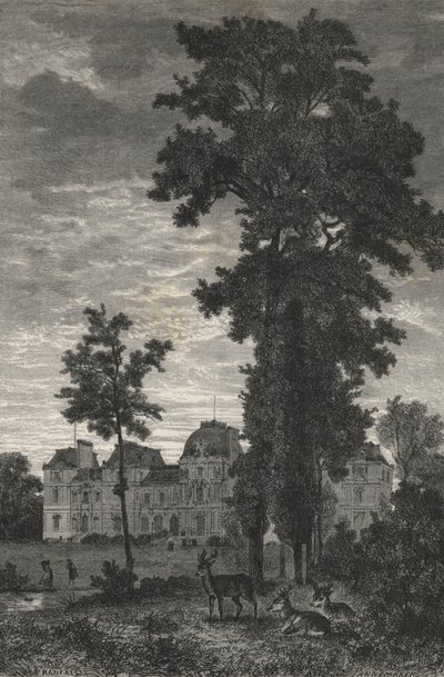 Chateau De MM Pereire A Armainvilliers (エングレービング) 作： European School