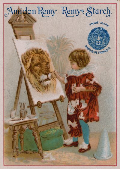 ライオンの頭を描く子供 作： European School