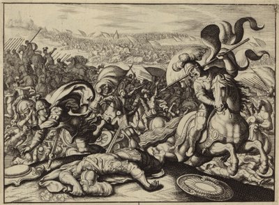 ペリシテ人によるイスラエル人の敗北とサウルの死（彫刻） 作： European School