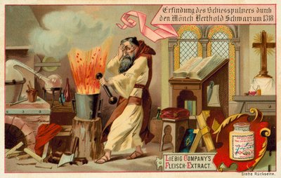 僧侶ベルトルド・シュヴァルツによる火薬の発見 作： European School