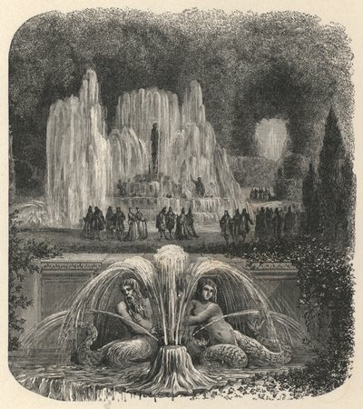 ヴェルサイユの水（版画 作： European School