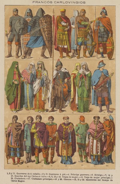 Francos Carlovingios（カラーリトグラフ 作： European School