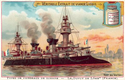 フランスの装甲巡洋艦デュピュイ・ド・ロム（クロモリ写真 作： European School