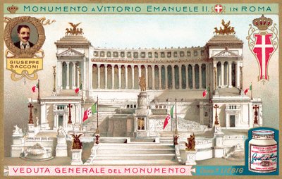 ローマのヴィクトール・エマニュエル2世記念碑全景（クロモリト） 作： European School