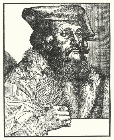 詩「Syphilis sive Morbus Gallicus」を書いたGirolamo Fracastoro氏（エングレービング 作： European School