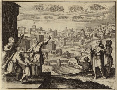 エルサレム上空の黄金の騎兵隊 (彫刻) 作： European School