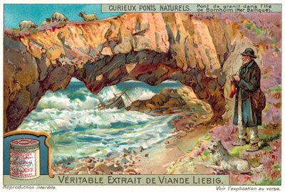 バルト海に浮かぶボーンホルム島の花崗岩の橋（クロモリト 作： European School