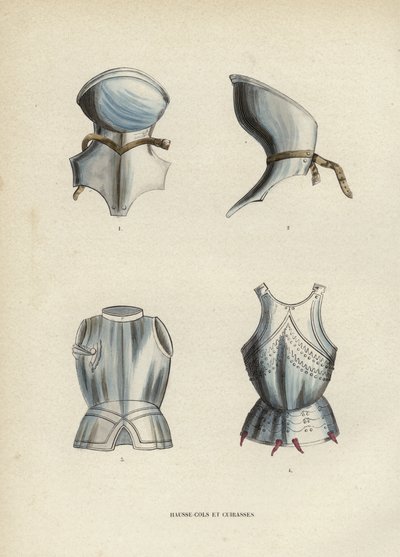 Hausse-Coles Et Cuirasses (カラー・エングレービング) 作： European School