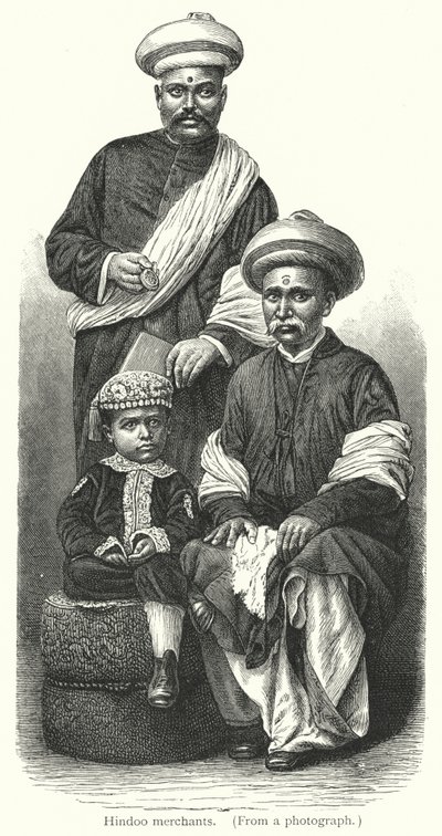 ヒンドゥー教の商人（彫刻 作： European School