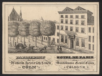 ホテルトレードカード（刻印 作： European School