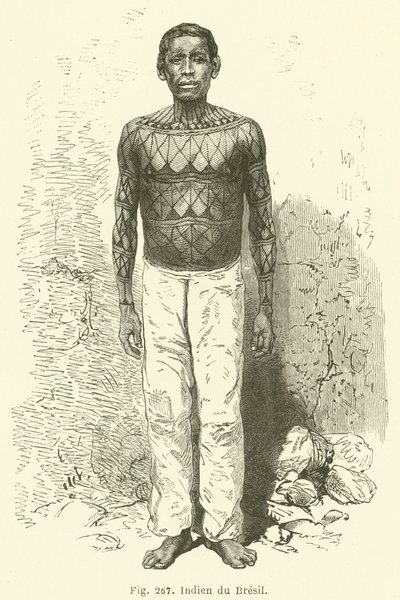 ブラジリアンインディアン（彫刻 作： European School