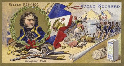 ジャンバティストクレベールとエジプトのヘリオポリスの戦い、1800年 作： European School