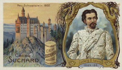 バイエルンのルートヴィヒ2世とノイシュヴァンシュタイン城 作： European School