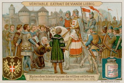 ルドルフ1世は1276年にウィーンに入る 作： European School