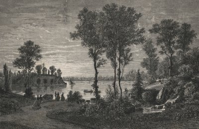 Le Lac De Gravelle, In Le Bois De Vincennes (エングレーヴィング) 作： European School