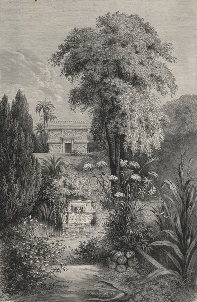 Le Paradis De Quetzalcoatl (エングレービング) 作： European School