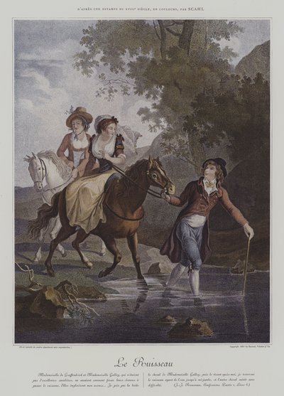Le Ruisseau (The Stream) (カラーリトグラフ) 作： European School
