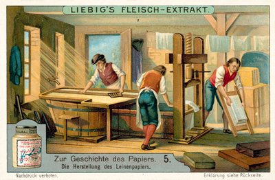 リネンペーパーの製造（クロモリト 作： European School