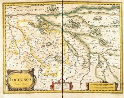 1627年、1631年のラウドノワの地図 作： European School