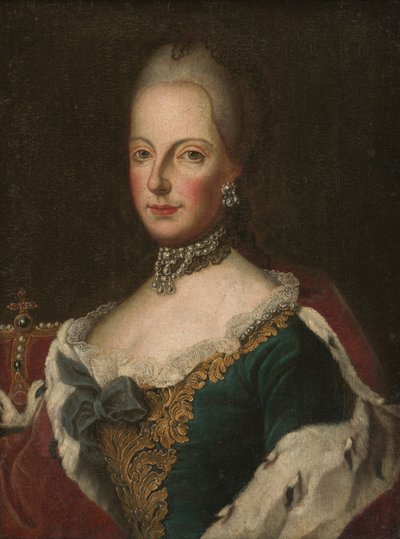 マリア・テレジア、1750年頃（キャンバスに油彩） 作： European School