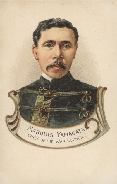 山縣侯爵、戦争評議会議長（カラーリトグラフ） 作： European School