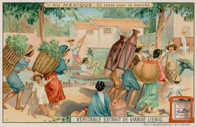 市場に向かう途中のメキシコ人 作： European School