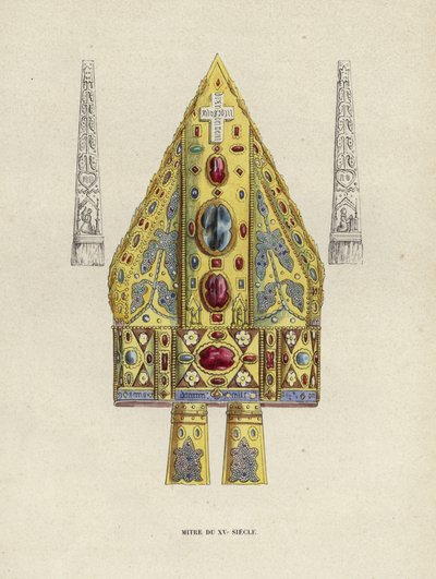 Mitre Du XVe Siecle (カラーエングレービング) 作： European School