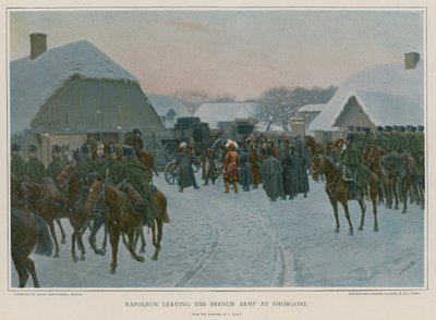 ナポレオンがスモルゴニでフランス軍を去る 作： European School
