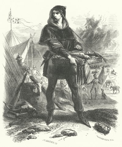 1323〜1328年のフランドル地方の農民の反乱の指導者、ニコラス・ザンネキン（版画 作： European School