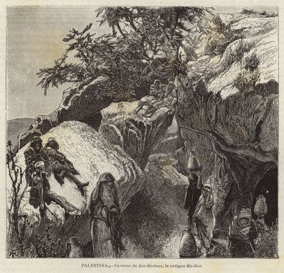 パレスチナ、Ain-Endourの洞窟、古代のエンドール 作： European School
