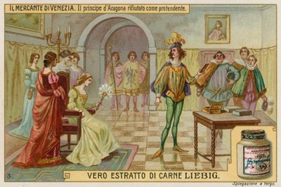 ポーシャはアラゴンの王子を求婚者として拒否します 作： European School