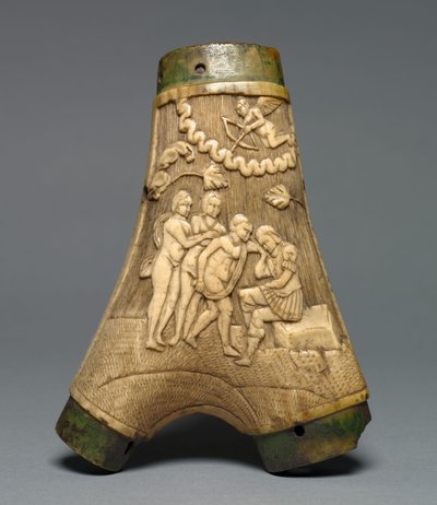 粉末フラスコ、c.1550-80 作： European School