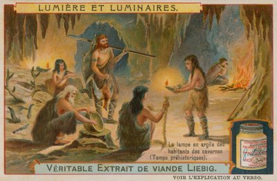 先史時代の粘土ランプ 作： European School