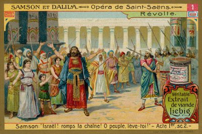 サムソンはイスラエル人に彼ら自身を解放するように促します 作： European School