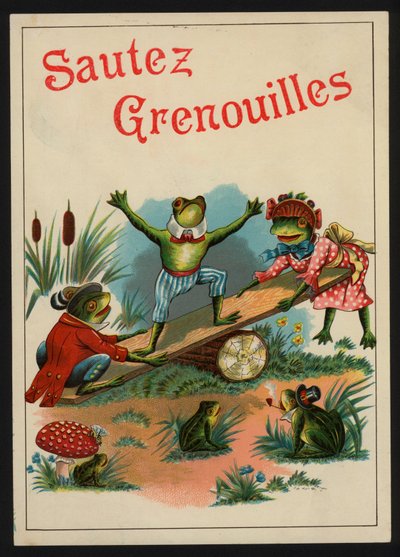 Jump Frogs（カラーリトグラフ 作： European School