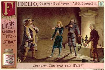 ベートーヴェンのオペラ「フィデリオ」のシーン（クロモリト 作： European School