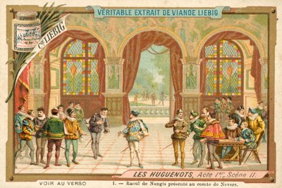 Giacomo Meyerbeerのオペラ「Les Huguenots」のシーン（クロモリト 作： European School