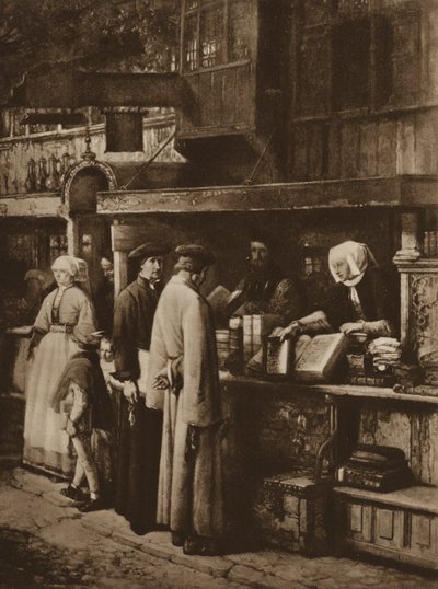 本屋でのシーン (litho) 作： European School