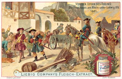 ラインのルイ14世の下でのフランス軍、1681年 作： European School